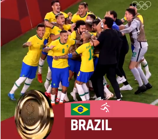 Brasil é bicampeão olímpico de futebol