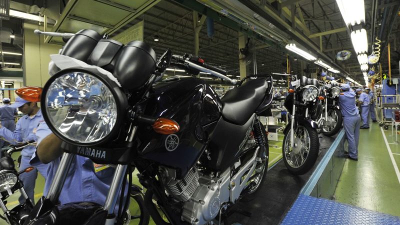 Produção de motocicletas cresce 30,2% em agosto