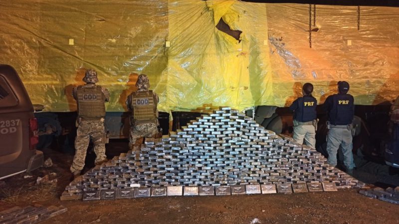 Operação contra o tráfico internacional de drogas apreende 500 kg de cocaína em Goiás