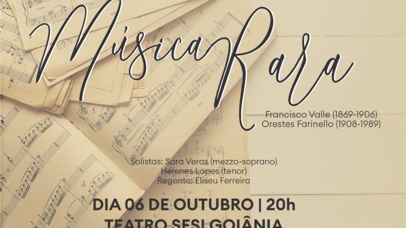 Orquestra Sinfônica de Goiânia apresenta concerto Música Rara