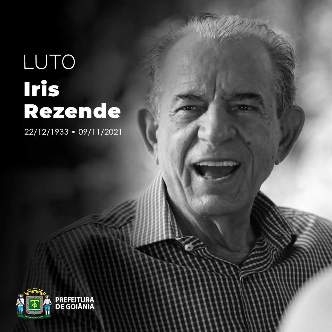 Prefeitura de Goiânia decreta luto oficial por sete dias e ponto facultativo a partir do meio dia desta terça