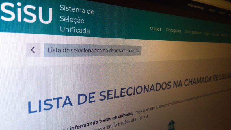 Primeira chamada do Sisu vai até 8 de março