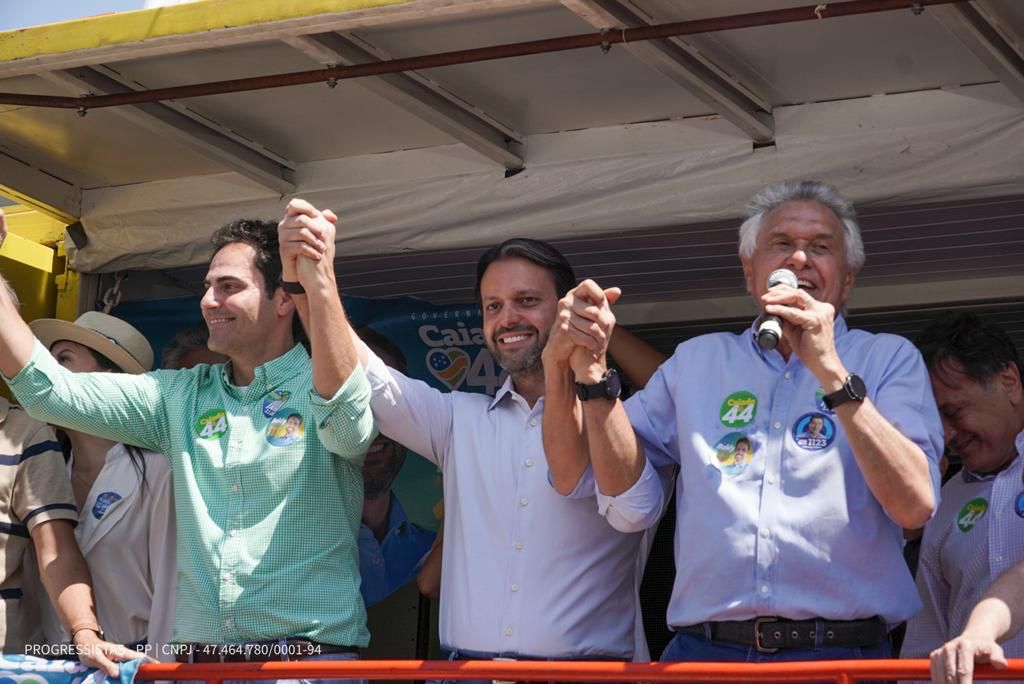 Baldy participa de carreata em Catalão com Caiado, Adib e Jamil