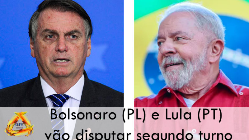 Lula e Bolsonaro vão disputar o 2º turno para a Presidência da República