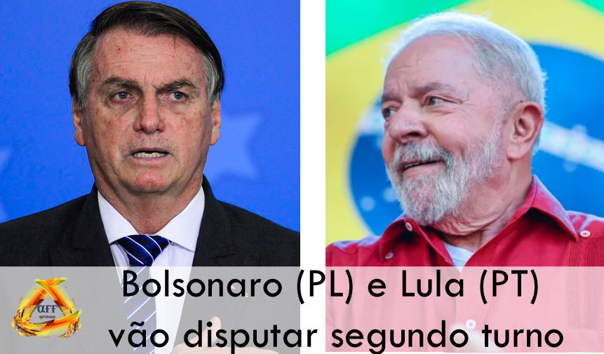 Lula e Bolsonaro vão disputar o 2º turno para a Presidência da República