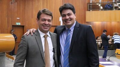 Os vereadores Igor Franco e Welton Lemos foram empossados nesta quarta-feira, 16