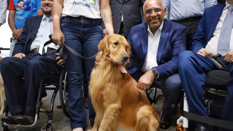 Sancionada lei que garante acesso de pessoas com deficiência e seus cães de assistência em qualquer localidade em Goiânia