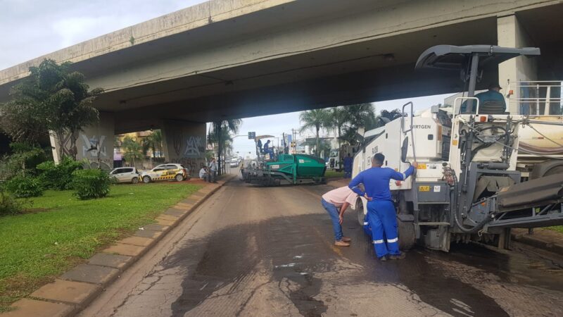 Prefeitura de Goiânia conclui 70% da segunda etapa do recapeamento da Avenida Anhanguera, e trecho deve ser entregue antes do prazo