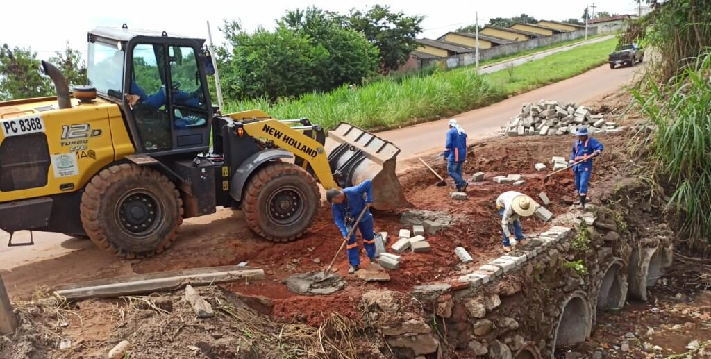 Prefeitura de Goiânia realiza obra para conter erosão no Residencial Eli Forte