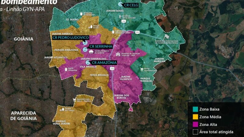 Começam as obras no Linhão Gyn-Apa de abastecimento de água