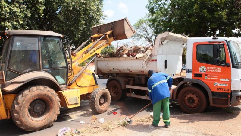 Prefeitura de Goiânia remove 8 mil toneladas de entulhos em 4 dias