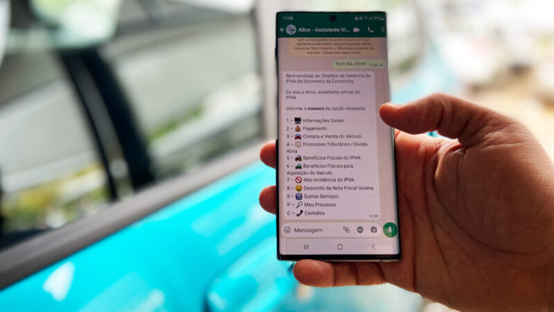 Assistente virtual tira dúvidas sobre IPVA