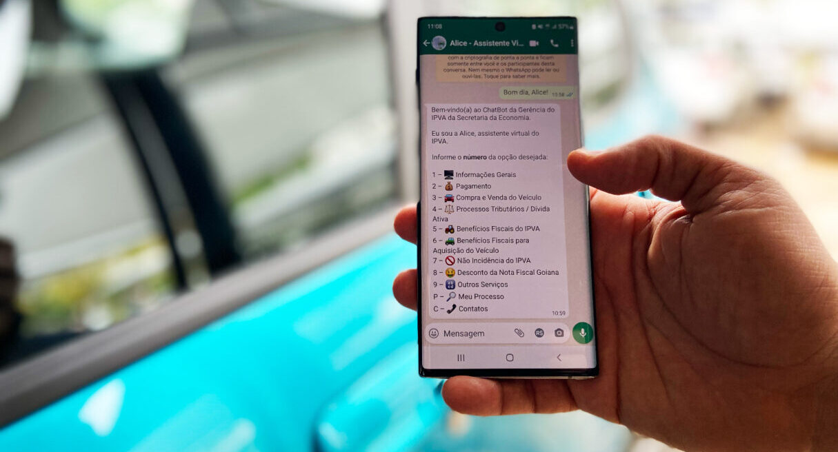 Assistente virtual tira dúvidas sobre IPVA