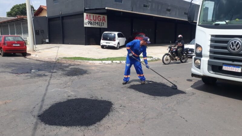 Prefeitura de Goiânia faz manutenção da malha viária em 15 bairros, nesta quarta-feira (6/9)