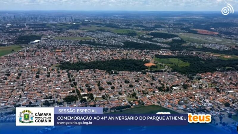 Vereador Joãozinho Guimarães homenageia os moradores do Parque Atheneu, no aniversário de 41 anos do bairro