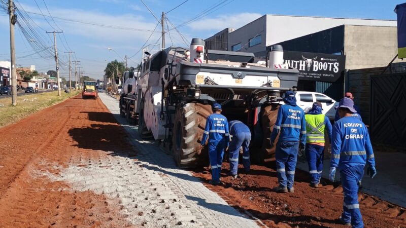 Reconstrução asfáltica da Avenida La Paz é iniciada nesta quarta-feira