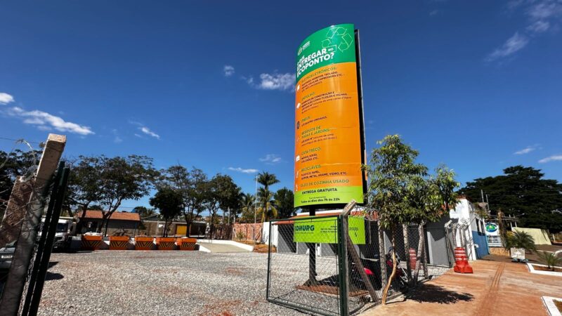 Ecopontos de Goiânia já coletaram mais de 1,8 mil toneladas de resíduos em 2024