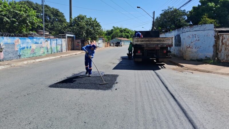 Prefeitura de Goiânia tapa 15,5 mil buracos nos 20 primeiros dias do ano